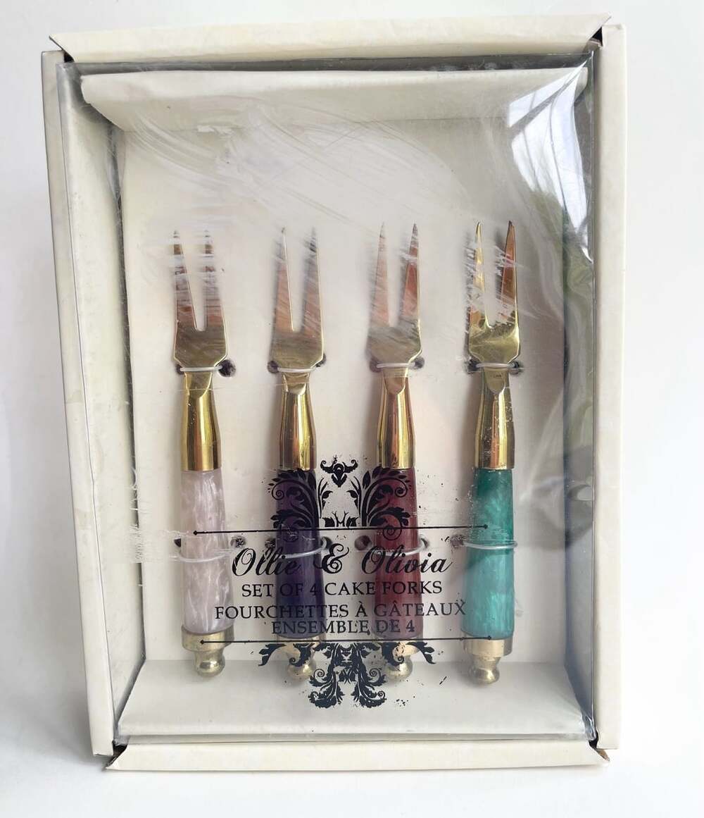Ollie & Olivia Set of 4 Cake Forks